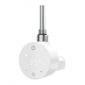 ТЭН для полотенцесушителя OnlyHeat Ivory White Pro Wi-Fi 0.6 кВт скрытый монтаж Белый