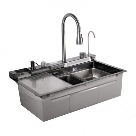 Кухонная мойка Britc MF7546JY-B 21x75x46 см Серый