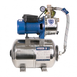 Насосная станция Farmer Jet 100S 1.1 кВт/24 л Серебристый