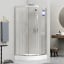 Душова кабіна Britc Lira 90x90 см з піддоном Сріблясто-білий Сарни