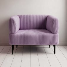 Крісло офісне Tobi Sho Бенно-1 з підлокітниками для офісу, вітальні 1000х720х750 велюр вельвет Lotus 65/LILAC