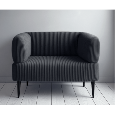 Крісло офісне Tobi Sho Бенно-1 з підлокітниками для офісу, вітальні 1000х720х750 велюр вельвет Lotus 98/DK GREY