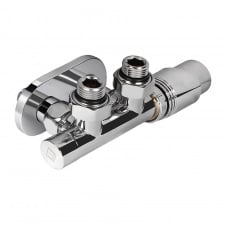 Комплект дизайн кранів із термоголовкою Ideale Duo 1/2x1/2 дюйм Хром