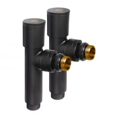 Комплект дизайн кранов Ideale Dante 1/2x1/2 дюйм Черный Славута