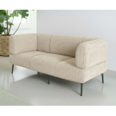 Диван офісний Tobi Sho Бенно-1 з підлокітниками для офісу, вітальні 1800х720х750 велюр вельвет Lotus 02/LT BEIGE Київ