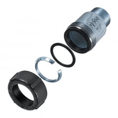 Муфта затискна з'єднувальна GEBO РЗ 1/2 дюйм Чорно-блакитний Енергодар