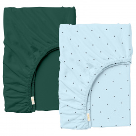 Набір простирадло на резинці 160х200 см 2 шт PINE Cosas Різнокольоровий