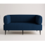 Диван офісний Tobi Sho Бенно-1 з підлокітниками для офісу, вітальні 1800х720х750 велюр вельвет Lotus 88/DK BLUE Київ