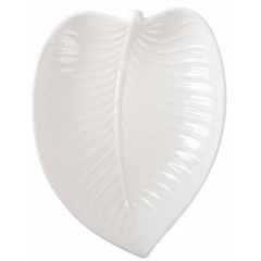 Блюдо LED Leaf Deep 35.5х25x5 см Белый (6990644) Обухов