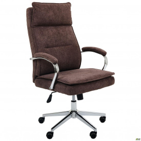 Офісне крісло керівника Olimpic тканина коричневий