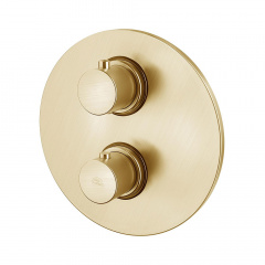 Термостат для душу на 2 споживача Paffoni Light матове золото Киев