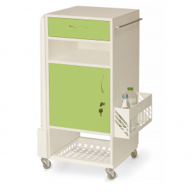 Тумба приліжкова із ДСП медична з відкидним столиком ТПд-1с