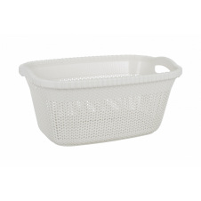 Корзина для белья VIOLET HOUSE WHITE Виолетта 26х38х56 см Белый (6481503)