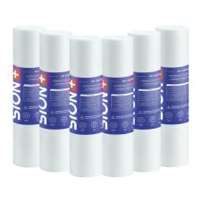 Комплект картриджів Sion 2.5х10 дюйм 5 мкм Білий 6 шт