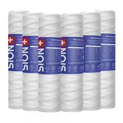 Комплект картриджів Sion 2.5x10 дюйм 5 мкм Білий 6 шт Куп'янськ