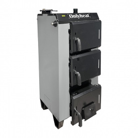Котел твердопаливний OnlyHeat 16-20 кВт Чорно-сірий