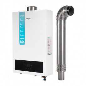 Колонка газовая турбированная Piegaz Hermes A Turbo 55х35х14 см White