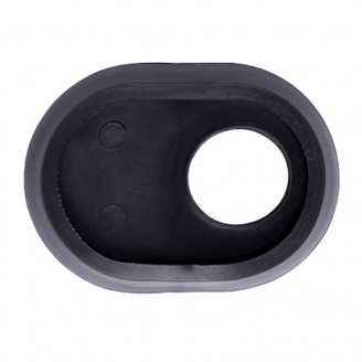 Прокладка SHS гумова під фланець овальна з посадочним місцем Чорний