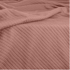 Покрывало COSAS Sakura Knitted Braid 75x95 см Розовый Киев