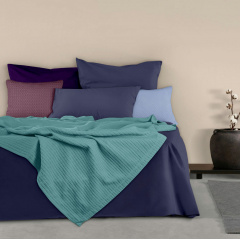 Покривало COSAS Azure Knitted Braid 160х230 см Бірюзовий Якимівка