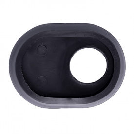 Прокладка SHS гумова під фланець овальна з посадочним місцем Чорний