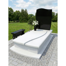 Пам'ятники елітні білі мармуровий пісковик варіант 3