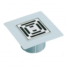 Решітка Hutterer&Lechner HL66P d145мм з ПВХ-коміром 206x206мм/138x138мм