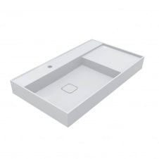 Умивальник Miraggio Soul 900, miramarble, білий глянцевий