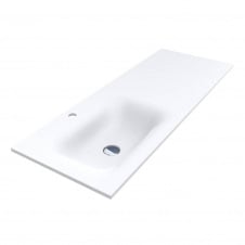 Умивальник Miraggio Jessel 1200 L Miramarble Matt, білий матовий (0001588)