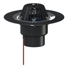 Покрівельна воронка Hutterer&Lechner GmbH DN125 вертикальний випуск з затискним елементом та електрообігрівом (HL62.1/2)