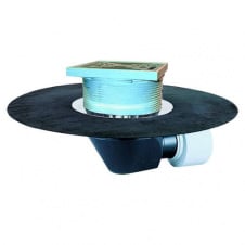 Покрівельна воронка Hutterer&Lechner GmbH DN75/110 горизонтальний випуск з бітумним полотном (HL64BH)