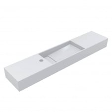 Умивальник Miraggio Toni 1050 R, miramarble, білий глянцевий