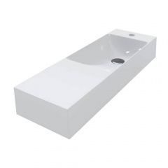 Умивальник Miraggio Shanghai R, miramarble, білий глянцевий Кам'янка-Дніпровська