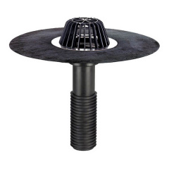 Покрівельна воронка Hutterer&Lechner GmbH DN110 вертикальний випуск з бітумним покриттям (HL69H/1) Конотоп