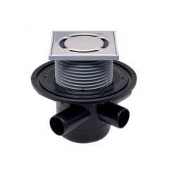 Трап для внутрішніх приміщень Hutterer&Lechner HL304 горизонтальний з трьома додатковими входами Київ