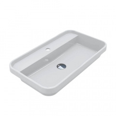 Умивальник Miraggio Ocean 700, miramarble, білий глянцевий Первомайськ