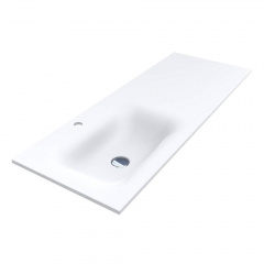 Умивальник Miraggio Jessel 1200 L Miramarble Matt, білий матовий (0001588) Кам'янка-Дніпровська