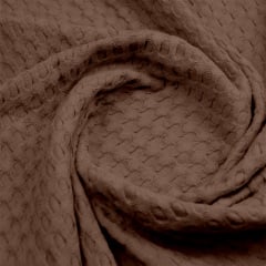 Плед покрывало COSAS Mousse Waffle Weave 240х260 см Коричневый Обухов