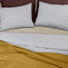 Плед покрывало COSAS Curcuma Waffle Weave 110х140 см Горчичный Вознесенск