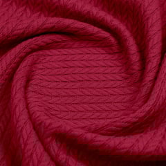 Плед покрывало косичка COSAS Merlot Knitted Braid 230х240 см Красный Киев