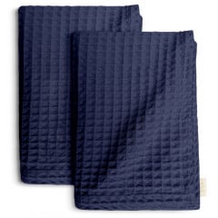 Вафельні рушники COSAS Denim Greek Waffle Темно-синій 2 шт Енергодар