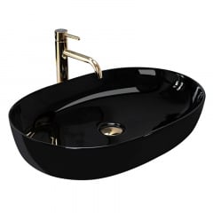 Умивальник Rea Cleo чорний (REA-U6757) Первомайск