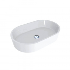 Умивальник Miraggio Rome, miramarble, білий глянцевий Київ