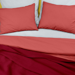 Плед покривало косичка COSAS Merlot Knitted Braid 200х220 см Червоний Київ