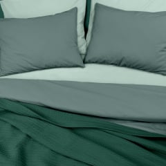 Плед покрывало косичка COSAS Eucalyptus Knitted Braid 110х140 см Зеленый Киев