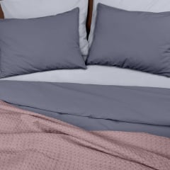 Плед покрывало COSAS Floral Waffle Weave 240х260 см Лиловый Обухов