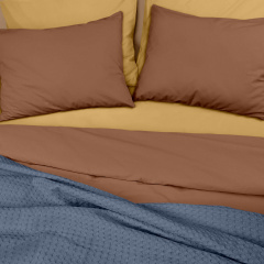 Плед покрывало COSAS Nightfall Waffle Weave 230х240 см Синий Обухов