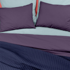 Плед покрывало вафельное COSAS Denim Greek Waffle 160х230 см Темно-синий Киев