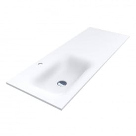 Умивальник Miraggio Jessel 1200 L Miramarble Matt, білий матовий (0001588)