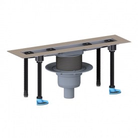 Душовий лоток Hutterer&Lechner HL50FV.0/60 вертикальний з сифоном 600 мм без решітки